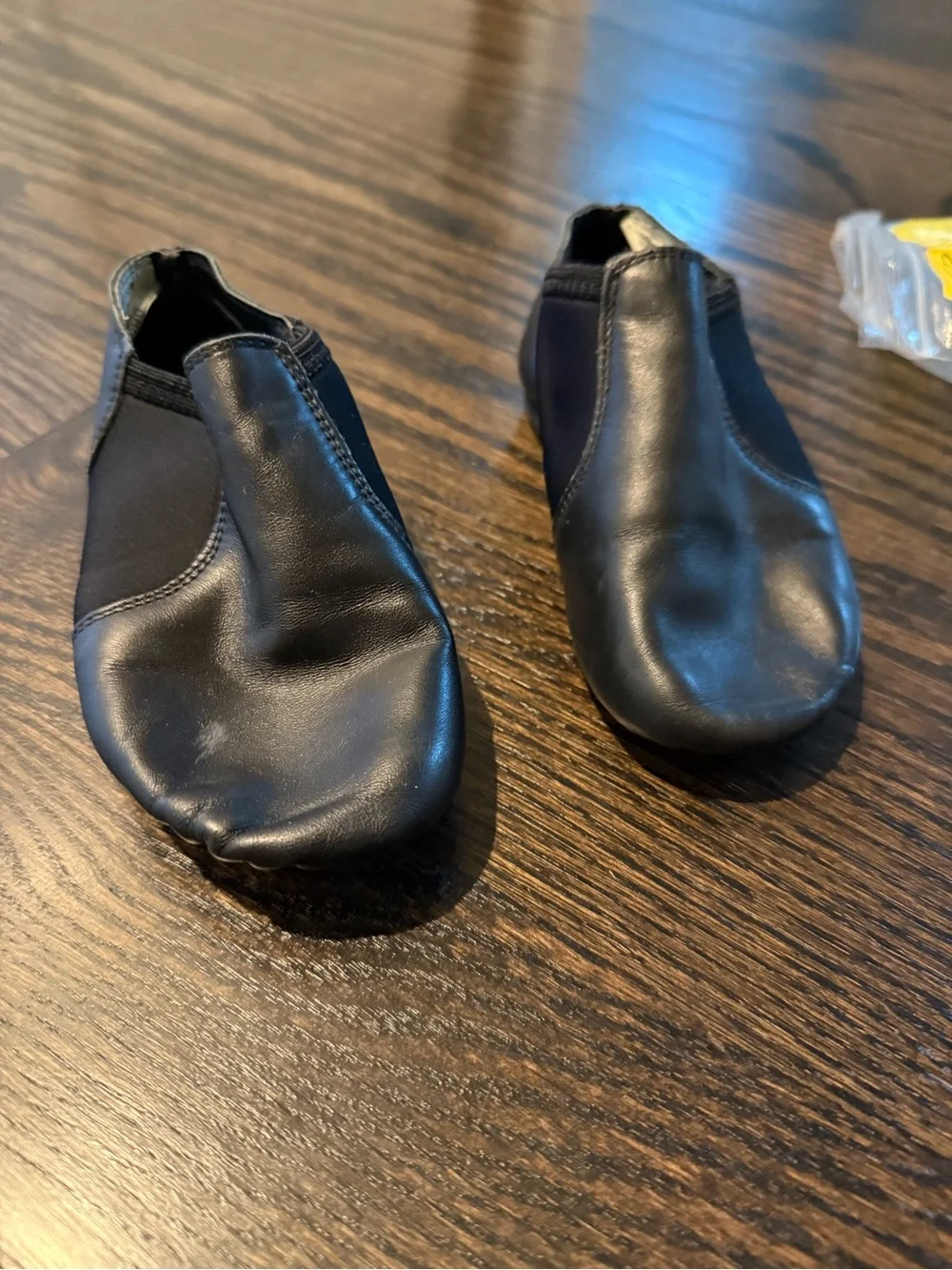 Weissman Black Kids Jazz Slip-On Dance Shoes